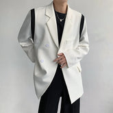 Hearujoy Korean Style Hip Hop Patchwork Color Loose Blazers Male Kpop Oversized Men'S Clothing Ulzzang Fashion Coat Streetwear Jackets